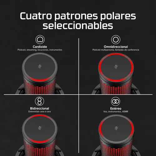 QuadCast 2 - micrófono USB (negro) - Imagen 11