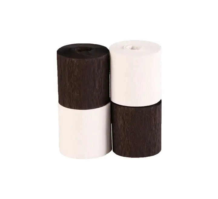 B. 4 RO. PAP. CREPE CLAIREFONTAINE 5X10M BL/NG