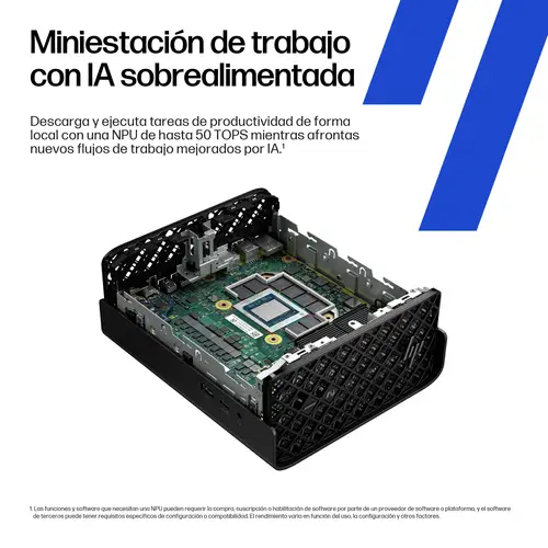 None Copilot+ PC AMD Ryzen AI Max PRO 390 32 GB LPDDR5x-SDRAM 1 TB SSD Windows 11 Pro Mini PC Puesto de trabajo AI Workstation, AI PC Negro - Imagen 5