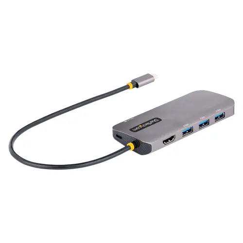 Adaptador Multipuertos USB C, de Vídeo HDMI de 4K y 60Hz, Hub USB-A 3.2 de 3 Puertos de 5Gbps, Entrega de Alimentación PD de 100W, GbE, Docking Station de Viajes - Imagen 1