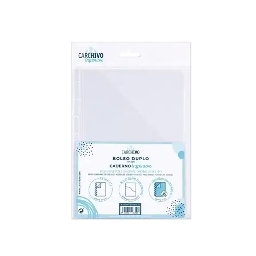 DOSSIER DOBLE BOLSA CARCHIVO INGENIOX A5 - Pack de 25 unidades