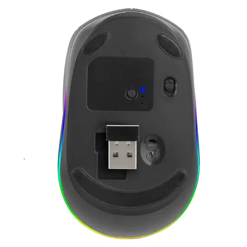 SMOG-RB ratón Juego Ambidextro RF Wireless + Bluetooth Óptico 2400 DPI - Imagen 6
