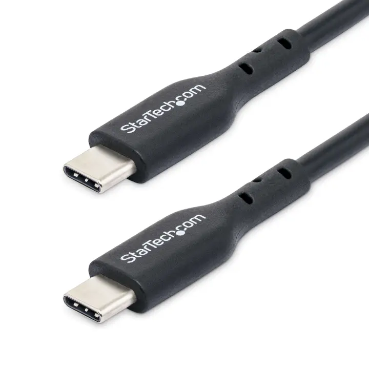 Cable de Carga USB-C de 2m - Cable USB Tipo C - Cable de Carga para Ordenador Portátil USB Tipo C USB 2.0 - PD de 60W 3A - Cubierta de TPE - Cable de Datos USB-C - Macho a Macho
