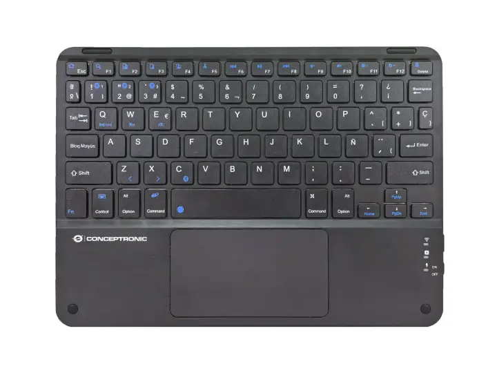TOBIN01BES teclado Universal Bluetooth QWERTY Español Negro