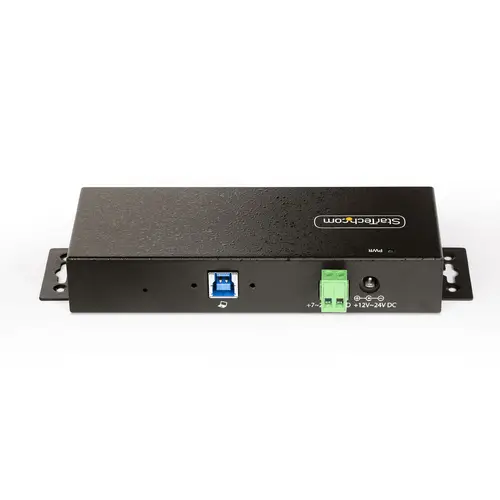 Hub USB Industrial de 7 Puertos Gestionado - Servicio Pesado - Caja de Metal - Protección ESD y Sobretensión - Montaje DIN, Pared, Escritorio - USB 3.2 Gen 1 5Gbps - Imagen 4