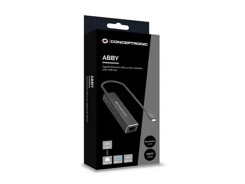 ABBY13B base para portátil y replicador de puertos Alámbrico USB 3.2 Gen 1 (3.1 Gen 1) Type-C Gris - Imagen 4