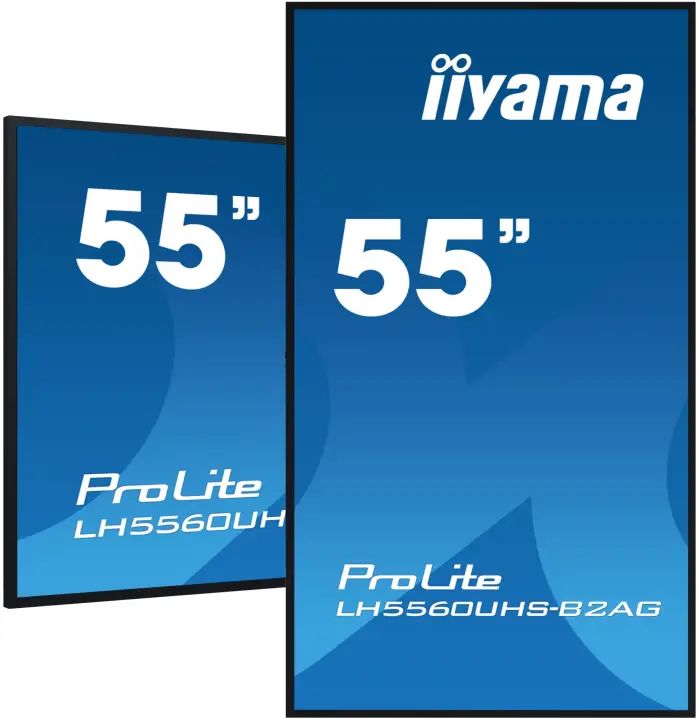 LH5560UHS-B2AG pantalla de señalización Pizarra de caballete digital 139,7 cm (55") LED Wifi 500 cd / m² 4K Ultra HD Negro Procesador incorporado Android 11 24/7