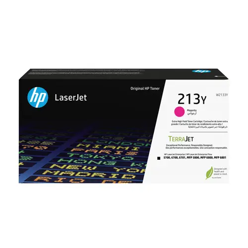Cartucho de tóner Original LaserJet 213Y de capacidad superior magenta