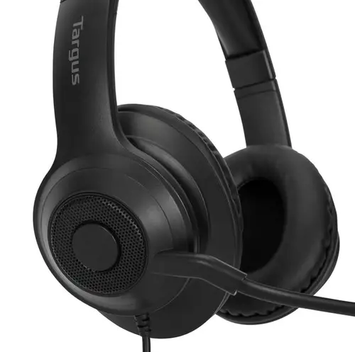 AEH102GL auricular y casco Auriculares Alámbrico Diadema Llamadas/Música USB tipo A Negro - Imagen 3