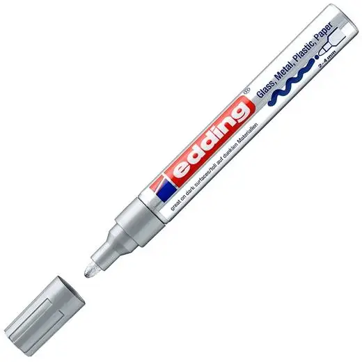 Rotulador Marcador Permanente Tinta Opaca 750 Plata