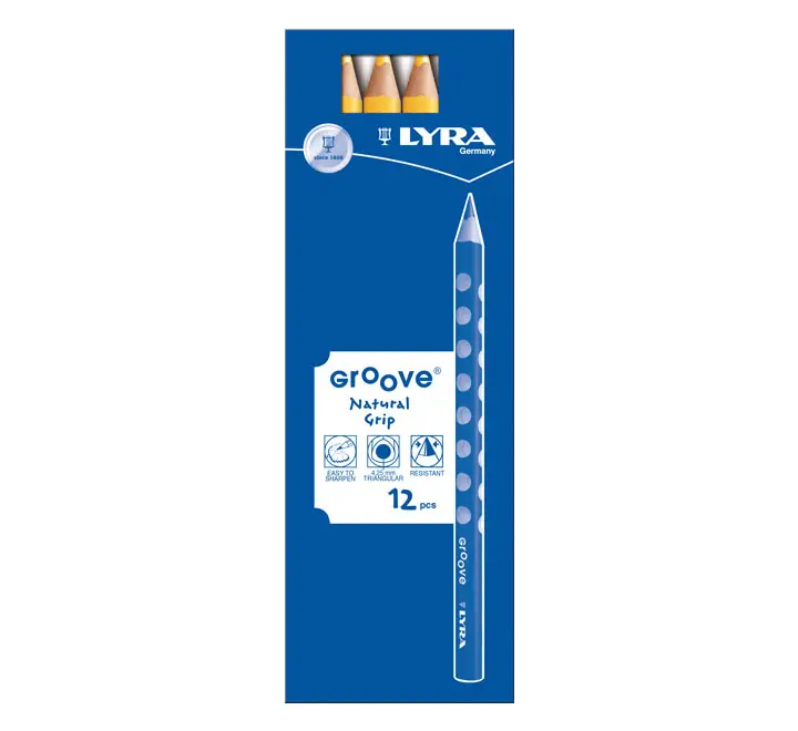 C.12 LAPICES LYRA GROOVE 3810007 AMARILLO