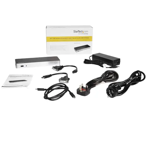 Docking Station USB C para 2 Monitores - PD de 60 W para Portátil Windows - Replicador de Puertos USB Tipo C a HDMI/DVI - USB 3.1 Gen 1 Tipo C Compatible con Thunderbolt 3 - Imagen 8