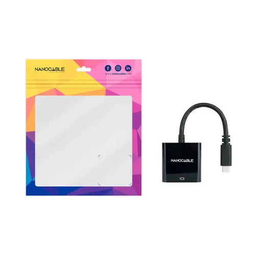 Conversor USB-C a HDMI 4K, USB-C/M-HDMI/H, Negro, 15 cm - Imagen 4