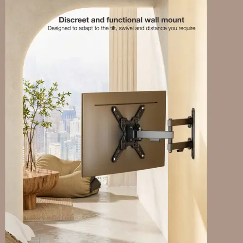 Soporte de Pared para Pantallas 13"-43", Negro - Imagen 6