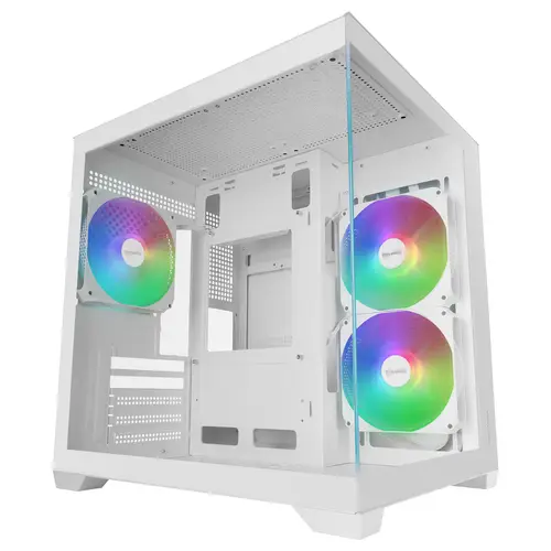 MCVIEW3W carcasa de ordenador Mini Tower Blanco - Imagen 1