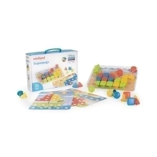 JUEGO ED.MINILAND SUPERPEGS (2-5 años)