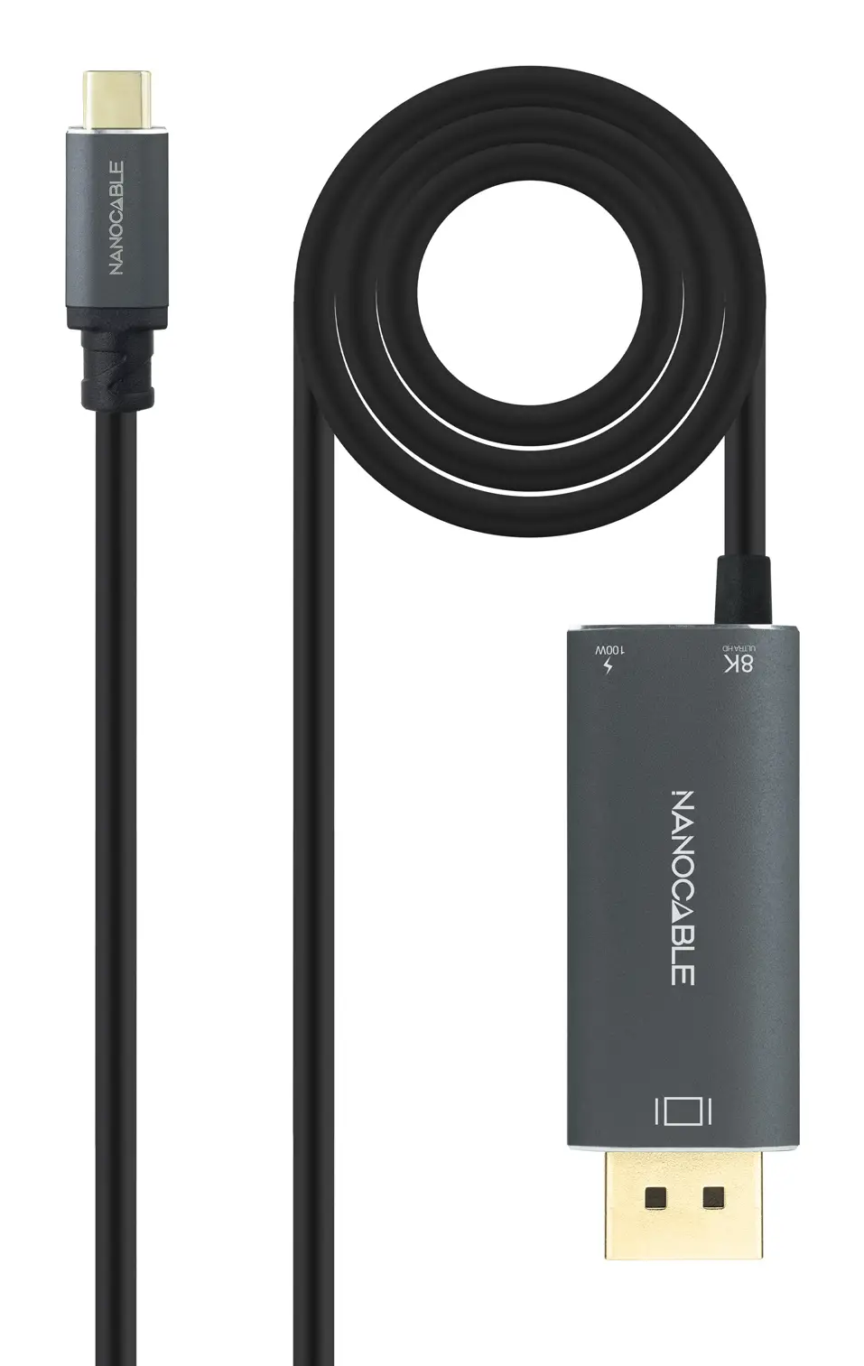 10.15.5012 adaptador de cable de vídeo 1,8 m USB Tipo C DisplayPort + USB Type-C Negro