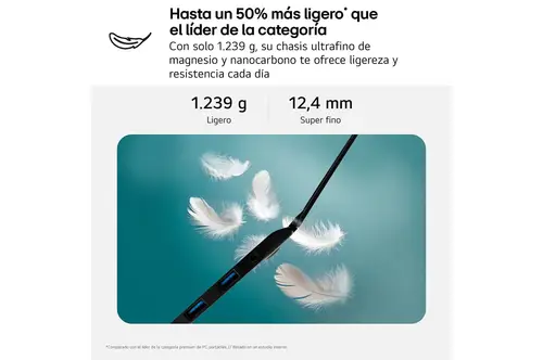 Gram Pro 16Z90TS-G.AU99B ordenador portatil Copilot+ PC Intel Core Ultra 9 288V Portátil 40,6 cm (16") 2.5K 32 GB LPDDR5x-SDRAM 1 TB SSD Wi-Fi 7 (802.11be) Windows 11 Home Gris - Imagen 3