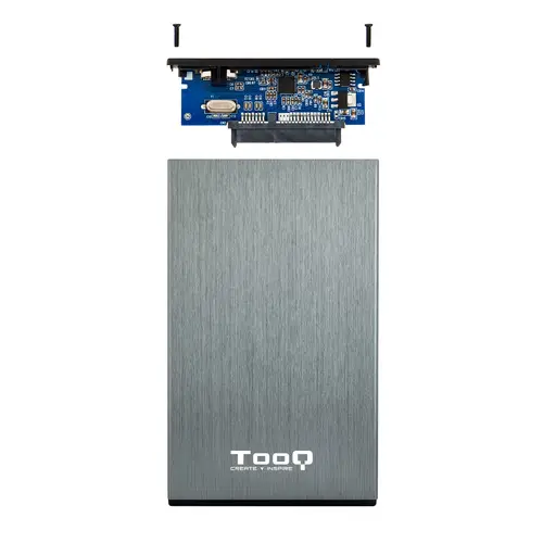 TQE-2527G caja para disco duro externo 2.5" Caja de disco duro (HDD) Negro, Gris - Imagen 4