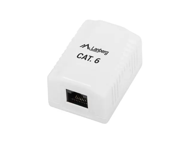 OU6-0001-W caja de tomacorriente RJ-45 Blanco
