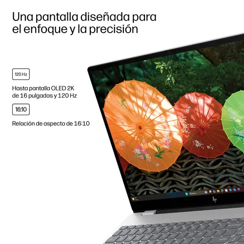 OmniBook 7 Laptop Next Gen AI 16-bh0007ns Copilot+ PC Intel Core Ultra 7 356H Portátil 40,6 cm (16") Pantalla táctil 2K 32 GB DDR5-SDRAM 1 TB SSD NVIDIA GeForce RTX 5050 Wi-Fi 7 (802.11be) Windows 11 Home Plata - Imagen 8