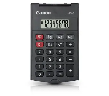 AS-8 calculadora Bolsillo Pantalla de calculadora Gris