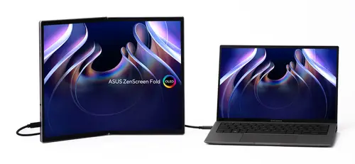 ZenScreen Fold OLED MQ17QH pantalla para PC 43,9 cm (17.3") 2560 x 1920 Pixeles Quad HD Plata - Imagen 2