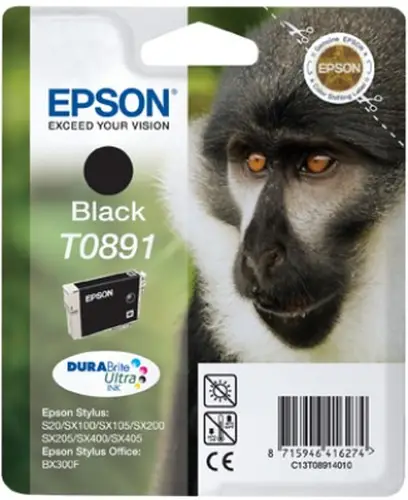 Monkey Singlepack Black T0891 DURABrite Ultra Ink - Imagen 5