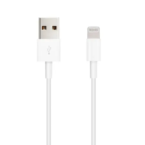 Cable Lightning a USB-A, Lightning/M -USB A/M, Blanco, 50 cm - Imagen 2