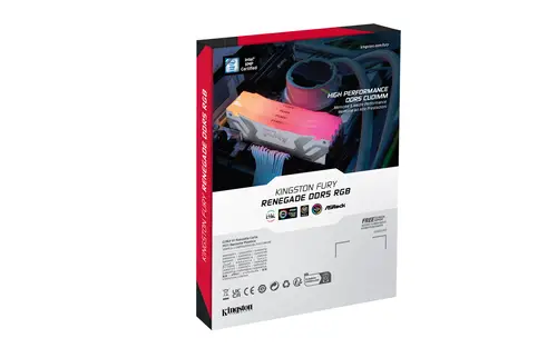 FURY 48GB 8400MT/s DDR5 CL40 CUDIMM (Kit de 2) Renegade RGB Blanco XMP - Imagen 11