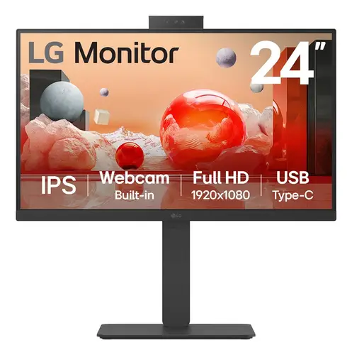 24BA850-B pantalla para PC 60,5 cm (23.8") 1920 x 1080 Pixeles Full HD Negro - Imagen 1