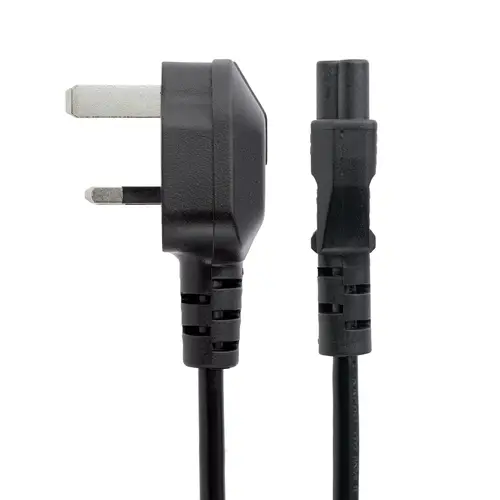 Cable de 1m de Alimentación para Portátiles, Enchufe BS1363 a C5, 2,5A 250V, 18AWG, Cable para Cargador, Cable Hoja de Trébol Mickey Mouse, Adaptador para Reino Unido, UL - Imagen 4