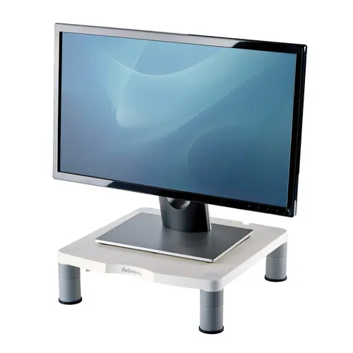 Standard Monitor Riser 53,3 cm (21") Gris, Blanco Escritorio - Imagen 1