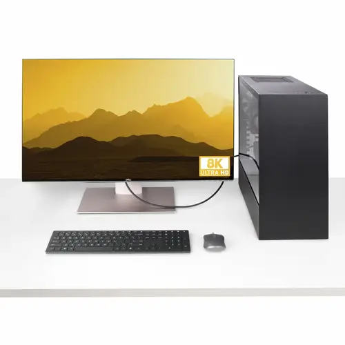 Cable DisplayPort 2.1 de 1m - Certificación VESA - Cable DisplayPort DP80 - UHBR20/HDR/DSC 1.2a/HDCP 2.2 - 16K/8K 60Hz - DP 2.1 - M/M - Imagen 6