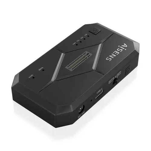Estación de Docking SATA 2.5/3.5, M.2 NVMe a USB 3.0/3.1 Gen1, Clone, Negro - Imagen 2