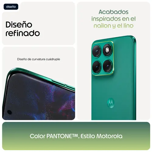 edge 70 fusion 17,2 cm (6.78") SIM doble Android 16.0 5G USB Tipo C 8 GB 256 GB 5200 mAh Verde - Imagen 10