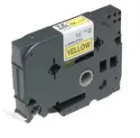 Gloss Laminated Labelling Tape - 18mm, Black/Yellow cinta para impresora de etiquetas TZ