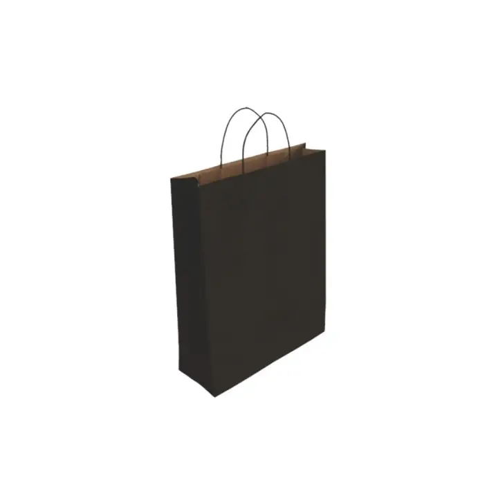 329841 bolsa de papel Negro