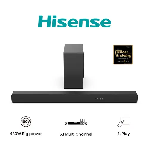 HS3100 altavoz soundbar Negro 3.1 canales 480 W - Imagen 1