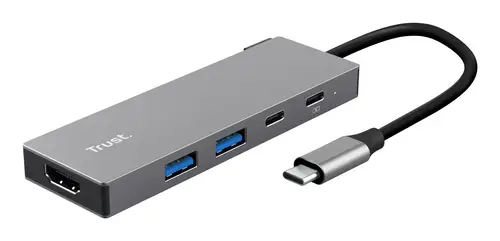 26062 hub de interfaz USB Tipo C Gris