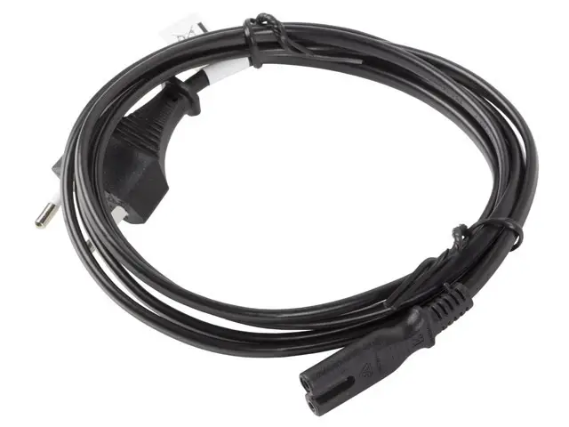 CA-C7CA-11CC-0030-BK cable de transmisión Negro 3 m CEE7/16 C7 acoplador