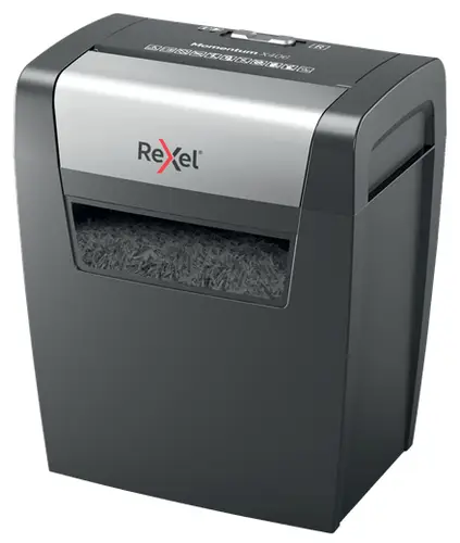 Momentum X406 triturador de papel Corte en partículas Azul, Gris - Imagen 2
