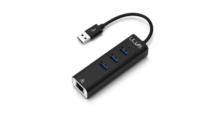 SCT240 hub de interfaz USB 3.2 Gen 1 (3.1 Gen 1) Type-A 5000 Mbit/s Negro