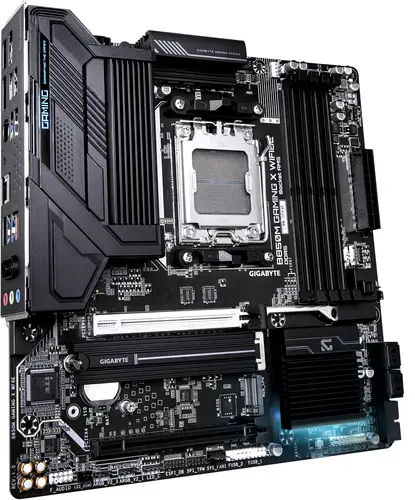 B850M GAMING X WIFI6E Placa Base - Procesadores AMD Ryzen Serie 9000, VRM Digital 10+2+2 fases, hasta 8200MHz DDR5 (OC), 1xPCIe 5.0 + 1xPCIe 4.0 M.2, LAN 2.5, WIFI 6E, USB 3.2 Gen 2. - Imagen 3