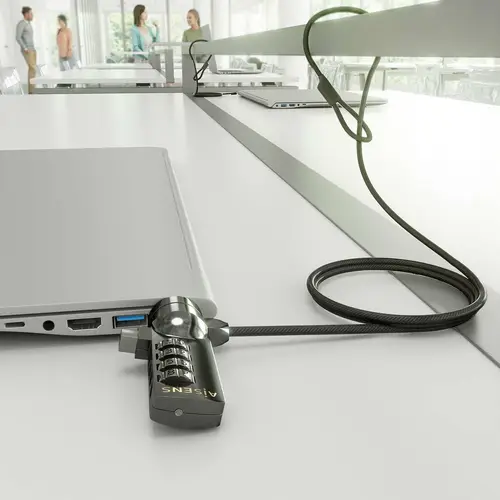Cable de seguridad con cerradura de combinación para Ordenador, Monitor, Portátil 1.5m - Imagen 6