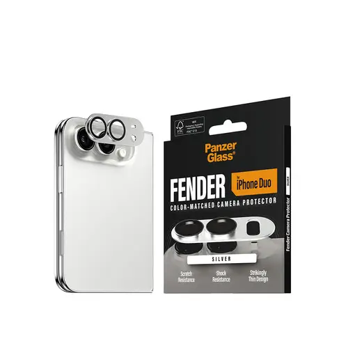 ® Fender Camera Lens Protector Silver iPhone Duo Protector de pantalla Apple 1 pieza(s) - Imagen 6
