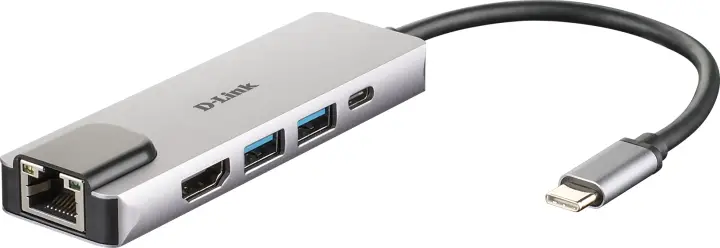 DUB-M520 base para portátil y replicador de puertos Alámbrico Thunderbolt 3 Aluminio