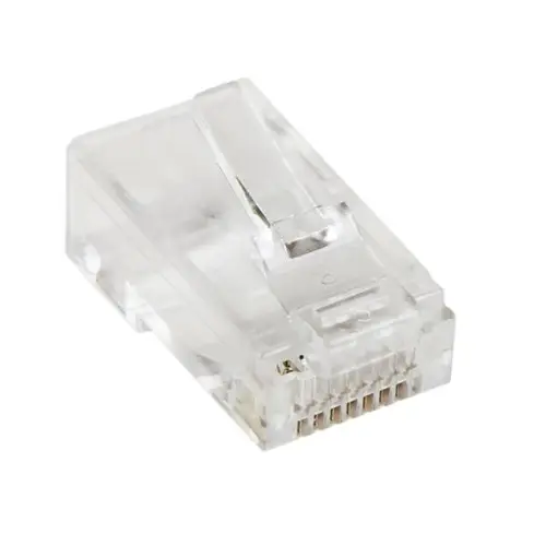 Paquete de 50 Unidades de Conectores RJ45 Cat5e Modulares Multifilares Stranded Trenzados - Imagen 1