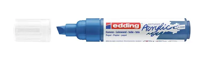 5000 Acrylic Marker Broad marcador permanente Punta de cincel Azul 1 pieza(s)