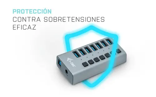 USB 3.0 Charging HUB 7port + Power Adapter 36 W - Imagen 7